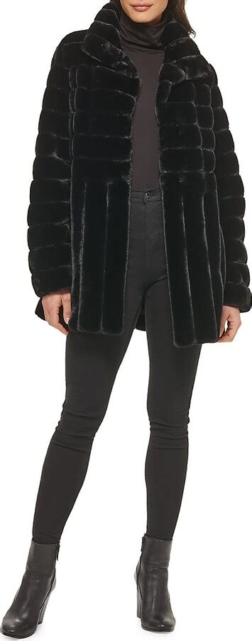 Quilted Faux Fur Coat 